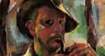 Aba-Novák Vilmos: Pipás önarckép, 1926 (Fotó: MNG)