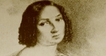 Pap Károly: Déryné Széppataki Róza színésznő, litográfia, 1834 (Fotó: OSZK)