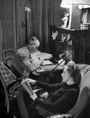  Louis Aragon író és felesége, Elsa Triolet írónő (Fotó: babelio.com)