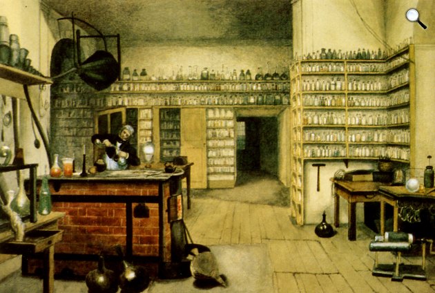 Harriet Jane Moore: Michael Faraday a laboratóriumában (Fotó: Wikipédia)