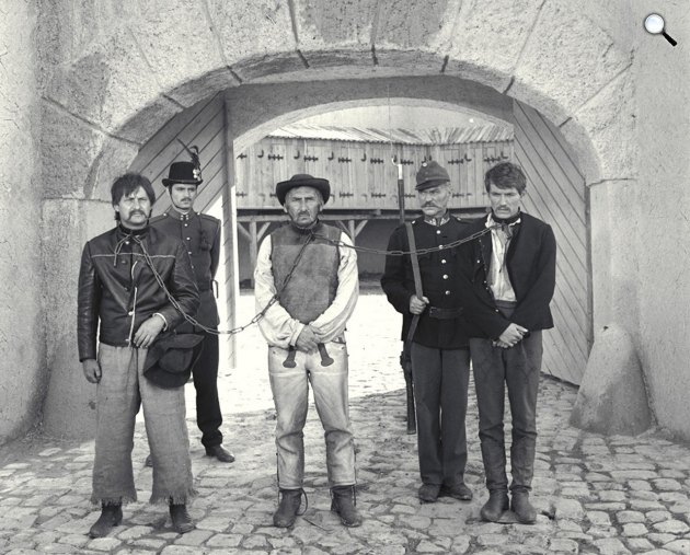 Jancsó Miklós: Szegénylegények -  Görbe János, Latinovits Zoltán, Kozák András, Molnár Tibor, 1965 (Fotó: Uránia Filmszínház)