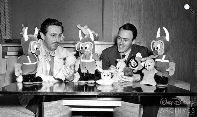 Walt Disney és Roald Dahl találkozója (Fotó: disney.com)