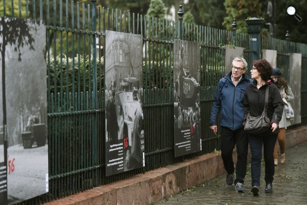 1956 - Szabadtéri fotókiállítással emlékezik a Nemzeti Múzeum, Budapest, 2016 (MTI Fotó: Koszticsák Szilárd)