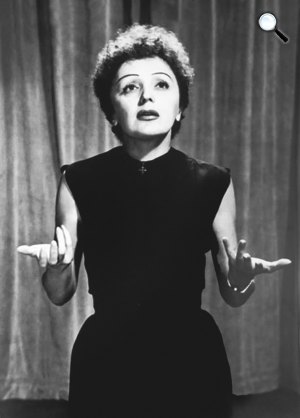 Edith Piaf sanzonénekes (1915-1963) (Fotó: listal.com)