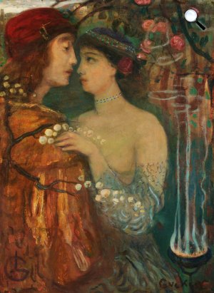 Gulácsy Lajos: Varázslat (A varázsló kertje), 1906-1907 (Fotó: MNG)