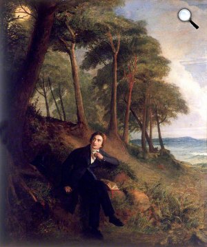 Joseph Severn: Keats a csalogányokat hallgatja, 1845 (Fotó: Wikipédia) 