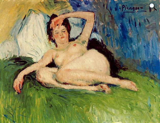 Pablo Picasso: Jeanne (Fekvő akt), 1901 (Fotó: Wikiart)