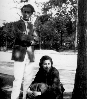 Vajda Júlia festőművész és férje Vajda Lajos festőművész, 1936 (Fotó: viragjuditgaleria.hu)
