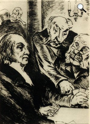 Fjodor Mihajlovics Dosztojevszkij: Ördögök, illusztráció, 1935 (Fotó: fedordostoevsky.ru)