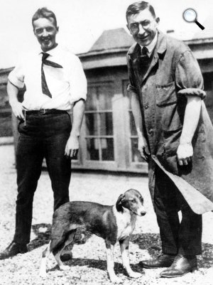 Frederick Banting és Charles H. Best, 1921 (Fotó: Wikipédia)