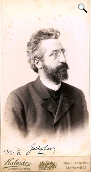 Goldziher Ignác (1850-1850) nyelvész, iszlám kutató, 1892 (Fotó: OSZK)