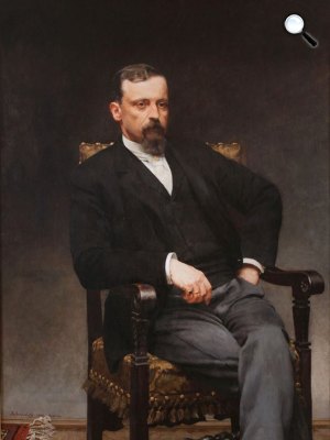 Kazimierz Pochwalski: Henryk Sienkiewicz portré, 1890 (Fotó: Wikipédia)