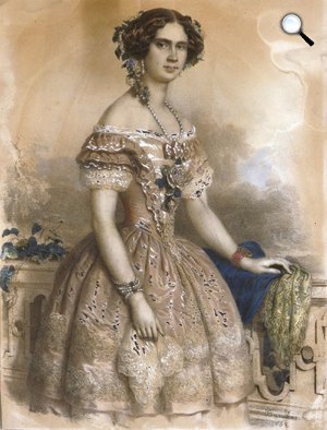 Jókai Mórné Laborfalvi Róza (1817-1886) színésznő (Fotó: OSZK)