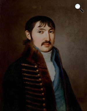 Stunder János Jakab: Csokonai Vitéz Mihály portréja, 1809 (Fotó: KOGART)
