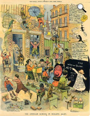 Richard Felton Outcault: Yellow Kid, képregény, 1896 (Fotó: cartoons.osu.edu)