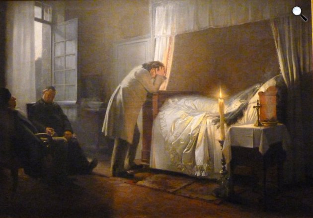Albert Fourié: Madame Bovary halála, 1883 (Fotó: Le Salon Littéraire)