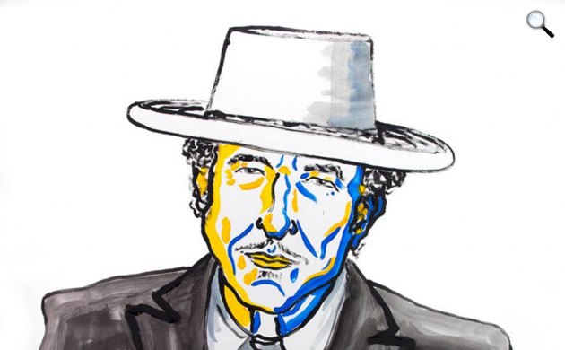 N. Elmehed: Bob Dylan, 2016 (Fotó: nobelprize.org)