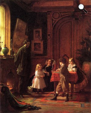 Eastman Johnson: Karácsony, 1864 (Fotó: metmuseum.org)