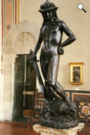 Donatello: Dávid, c. 1440, bronz, Firenze (Fotó: Wikipédia)