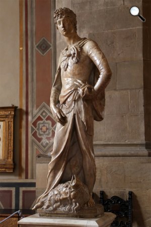 Donatello: Dávid, 1408-09, márvány, Firenze (Fotó: Wikipédia)