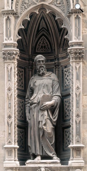 Donatello: Szt. Márk evangélista, márvány, 1411-12, Firenze (Fotó: Wikipédia)