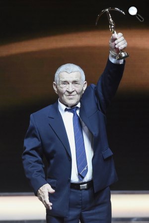 Földi Imre olimpiai bajnok súlyemelő, Prima Primissima díjazottja, 2016 (MTI Fotó: Kovács Tamás)