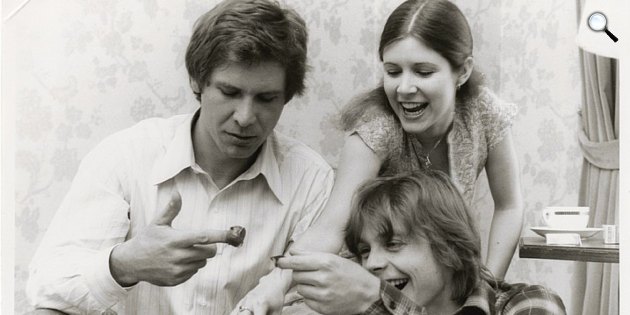 Harrison Ford, Carrie Fisher és Mark Hamill (Fotó: listal.com)