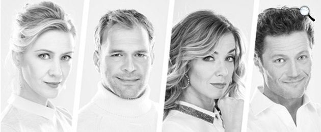 Házassági leckék középhaladóknak - Stohl András, Kovács Patrícia, Balsai Móni, Schmied Zoltán (Fotó: Centrál Színház)