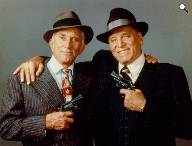 Kemény fickók - Kirk Douglas és Burt Lancaster, 1986 (Fotó: listal.com)