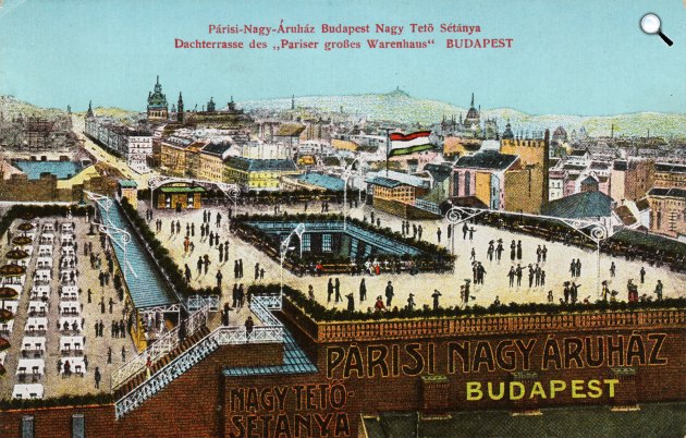 A Párisi Nagy Áruház épülete, Budapest, 1911 retro (Fotó: lotzterem.hu)