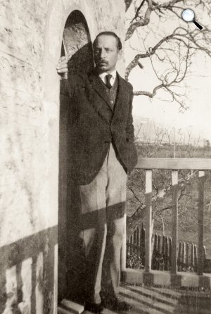 Rainer Maria Rilke Rilke, Le Balcon de Muzot, 1923 (Fotó: Wikipédia)