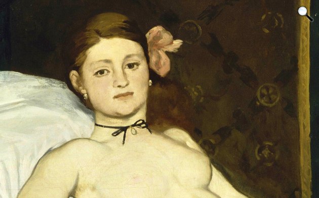 Édouard Manet: Olympia, 1863, részlet (Fotó: Wikiart)