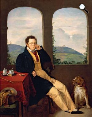 Melegh Gábor: Franz Schubert zeneszerző, 1827 (Fotó: Wikipédia)