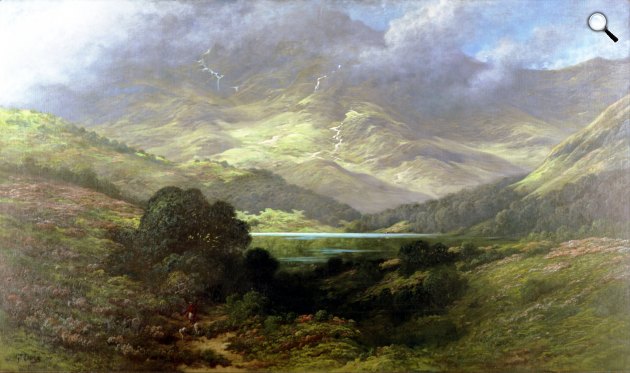 Gustave Doré: A skót felföld, 1875 körül (Fotó: Wikiart)