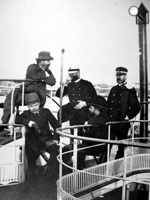 Konkoly-Thege Miklós, Gothard István és Gothard Jenő csillagászok (Fotó: gothard.hu) 