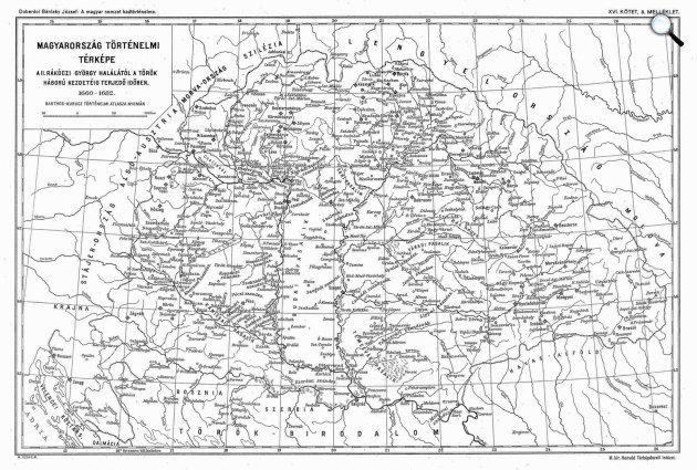 Bánlaky József: A magyar hadtörténet, 1660-1682, térkép (Fotó: MEK.OSZK)
