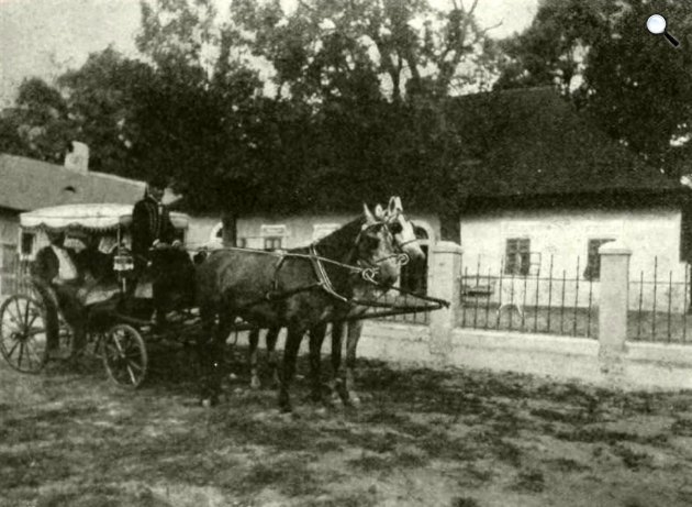 A Mikszáth-család, Mikszáth Kálmán és felesége, Mauks Ilona kirándul a határba, Horpács (Fotó: OSZK)