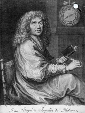   Molière, Jean-Baptiste Poquelin francia drámaíró, színész, rendező (1622-1673)