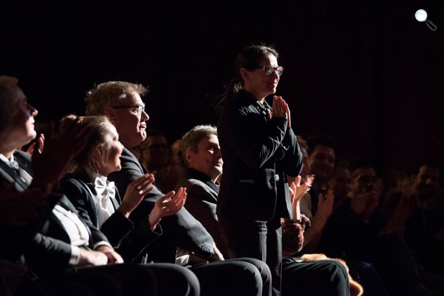Enyedi Ildikó Testről és lélekről című alkotása nyerte a legjobb filmnek járó Arany Medve díjat a Berlinalén, 2017 (Fotó: @berlinale)