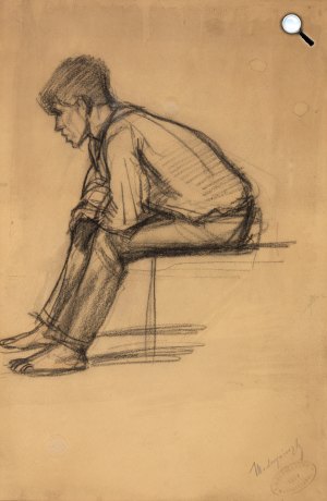 Mednyánszky László: Merengő, 1919 (Fotó: BÁV)