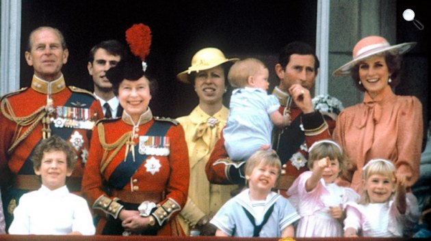 II. Erzsébet királynő és férje, Fülöp herceg, Károly és Diana (Forrás: Royal.gov.uk)
