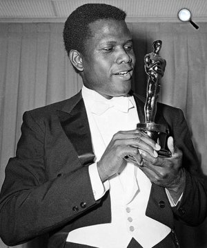 Sidney Poitier Oscar-díjas színész, 1964 (Fotó: listal.com)