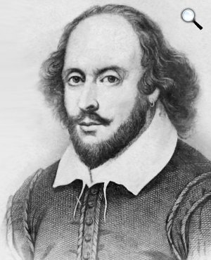 William Shakespeare (1564-1616) drámaíró, színész (Fotó: babelio.com)