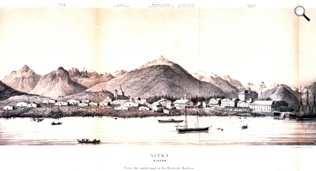 Sitka, Alaszka, 1867 (Fotó: britannica.com)