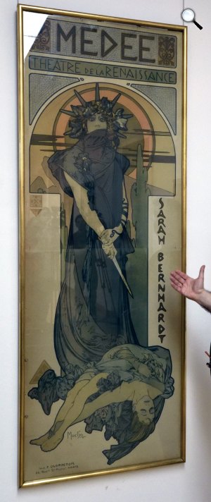 Alfons Mucha: Medee c. műve a Reök-palotában (MTI Fotó: Kelemen Zoltán Gergely)