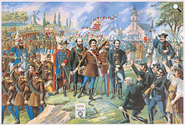 Bellony László: Forradalom és szabadságharc 1848–49-ben részlet (Fotó: Wikimédia)