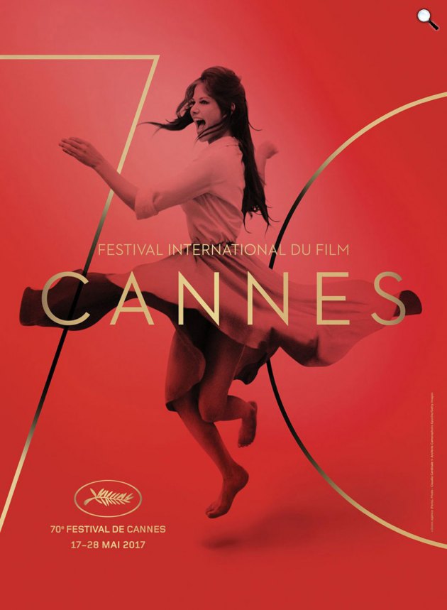 Claudia Cardinale a 70. cannes-i fesztivál plakátján (Fotó: Cannes Film Festival)