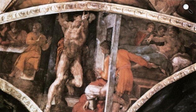 Michelangelo: Eszter története, Sixtus-kápolna, freskó (Fotó: Wikipédia)