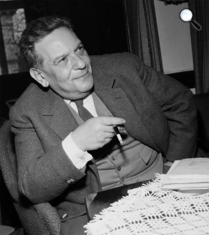Hegedüs Géza (1912-1999) író, újságíró, költő, 1964 (Fotó: Fortepan)