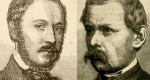 Tompa Mihály (1817-1868)  és Arany János (1817-1882) (Fotók: Vasárnapi Újság / OSZK)